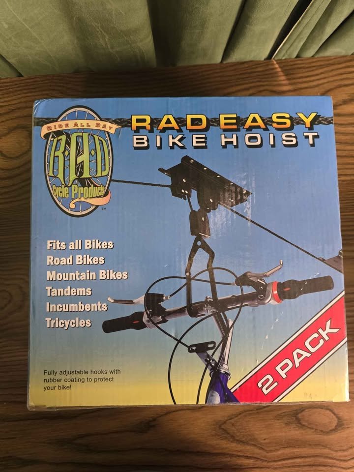 Easy Bike Hoist 2-Pack Elevated Garage Bicycle Storage Lift New