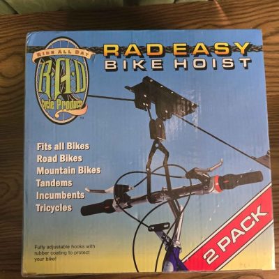Easy Bike Hoist 2-Pack Elevated Garage Bicycle Storage Lift New