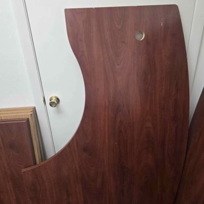 Curved Corner Desk Top Boards Wood Grain 59x42