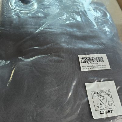 NIcetown Gray Blackout Curtains 42" x 63" New